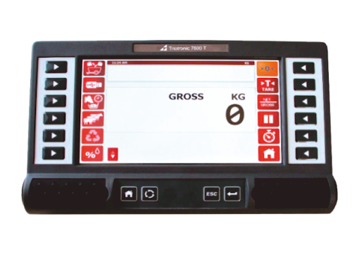 Wiegeindikator Futtermanagementsystem Wiegeeinrichtung Wiegesystem Triotronic touch screen 